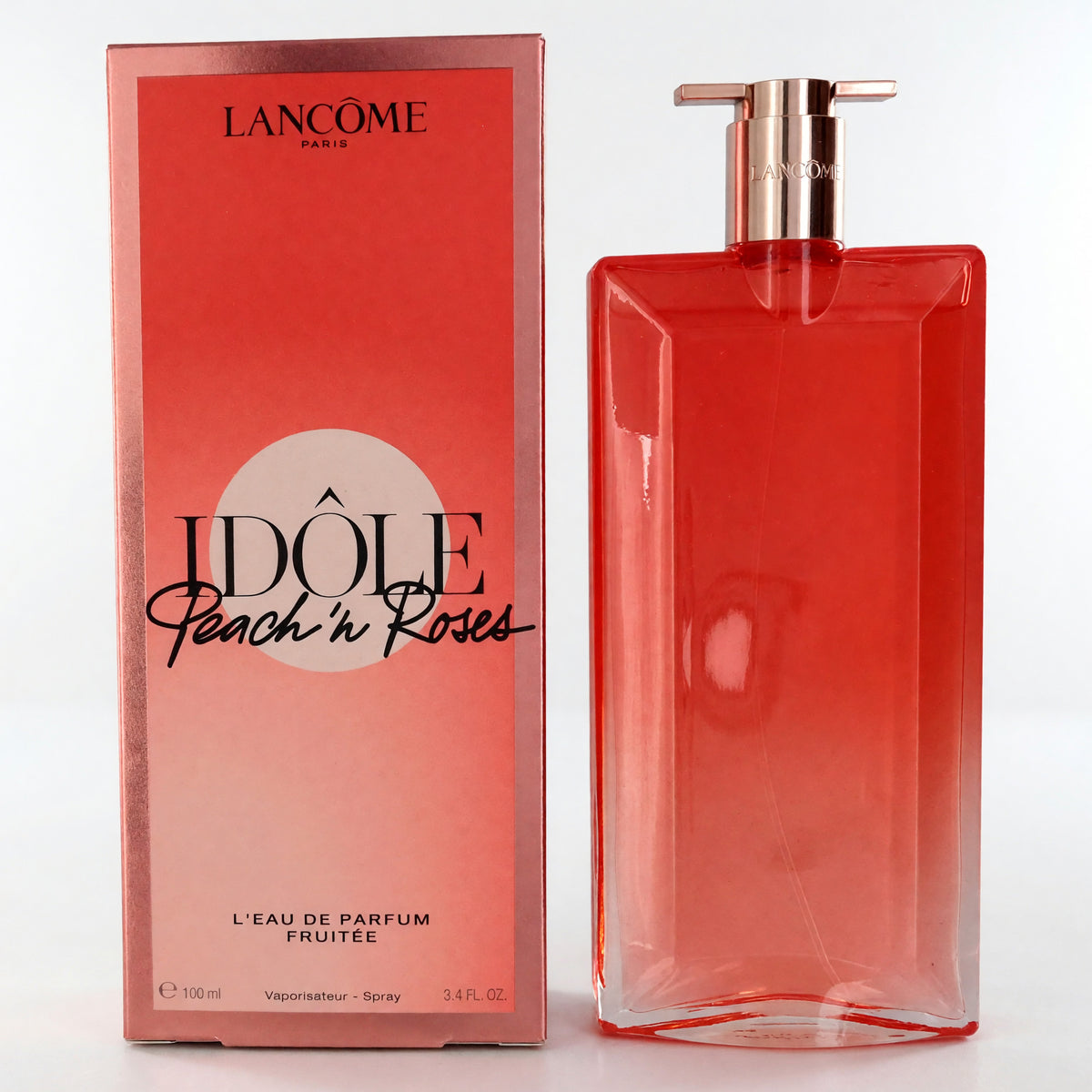 Idole Peach 'N Roses by Lancome, 3.4 oz L'EDP Fruitee Spray for Women 