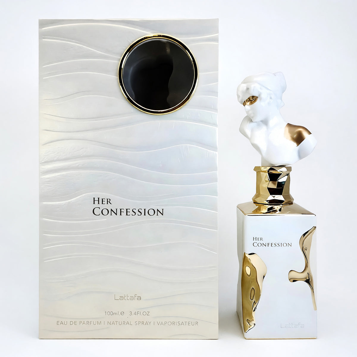 Her Confession by Lattafa, 3.4 oz Eau De Parfum Spray for Women