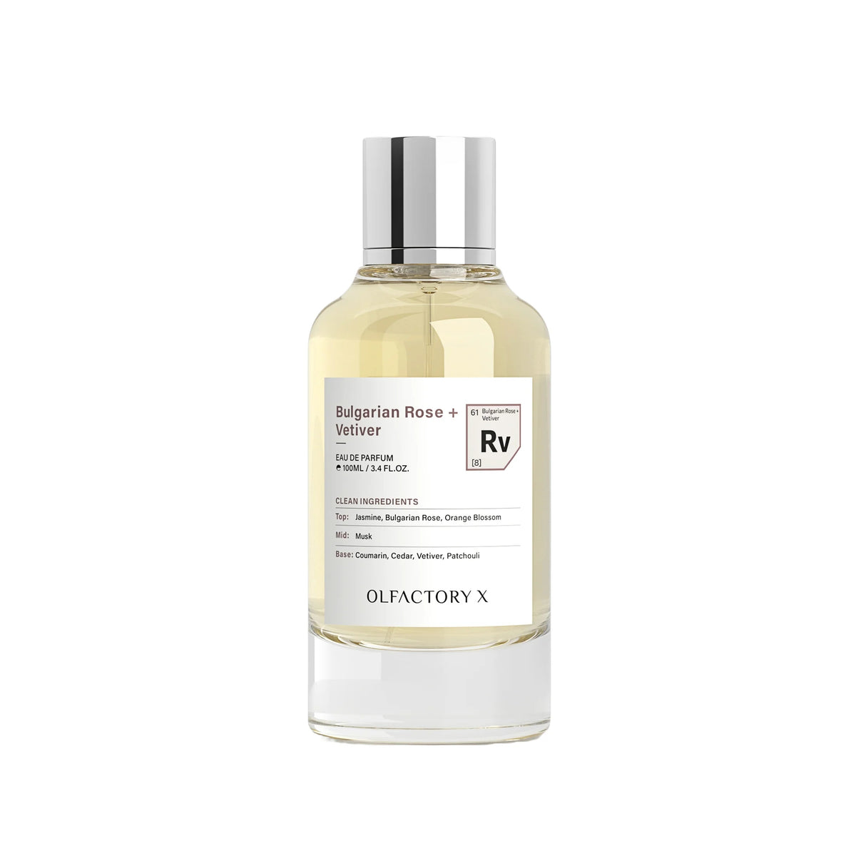 Bulgarian Rose + Vetiver by Olfactory X, 3.4 oz Eau De Parfum Spray for Unisex